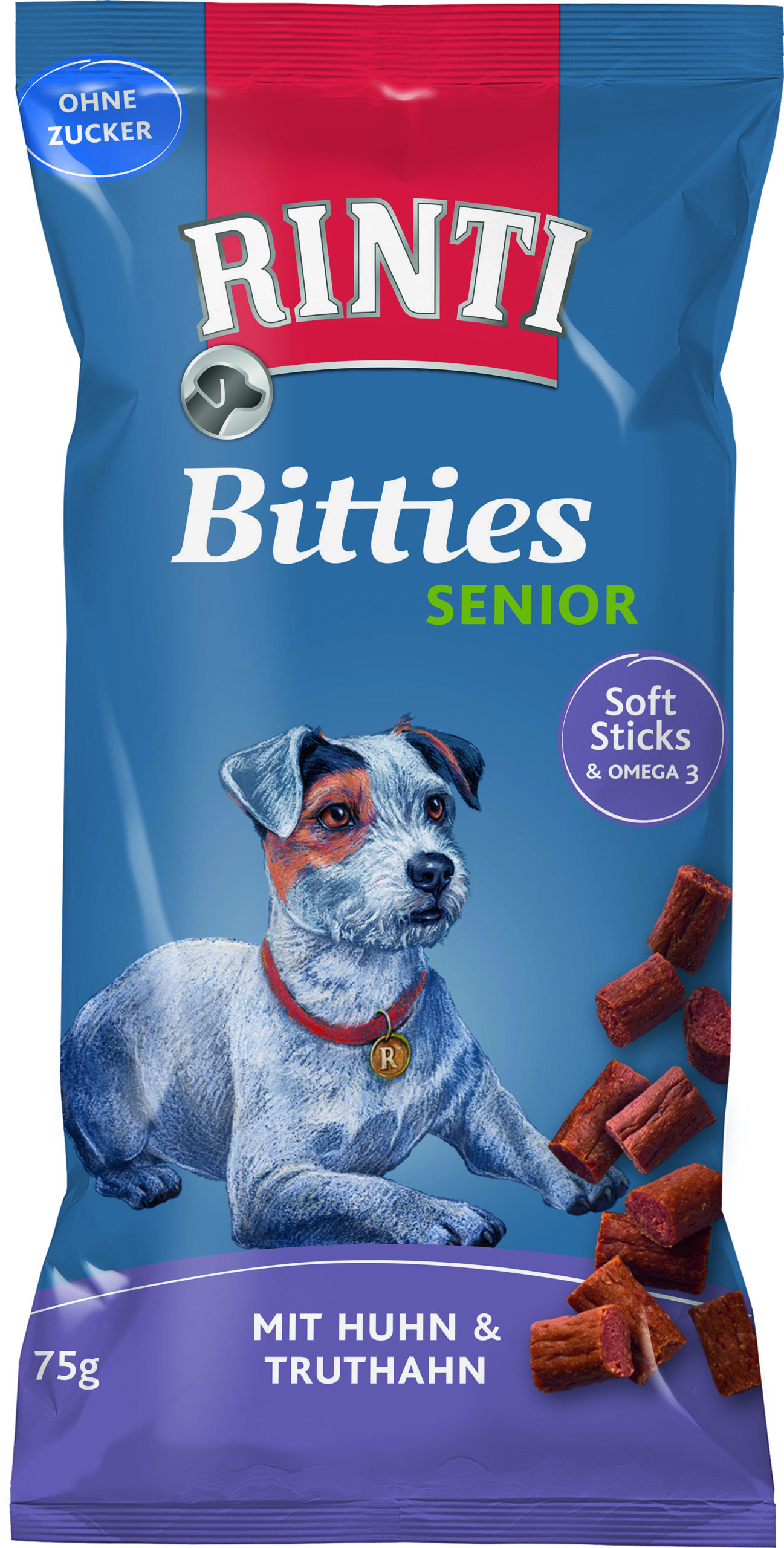 Rinti Bitties Senior Huhn & Truthahn 75g