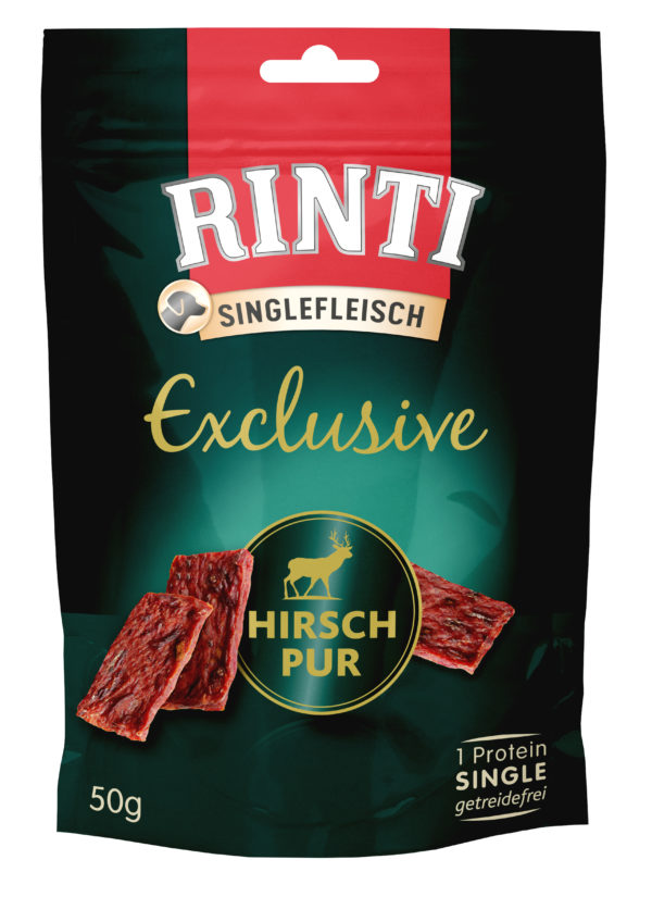 Rinti Singlefleisch Exclusive Hirsch pur 50g