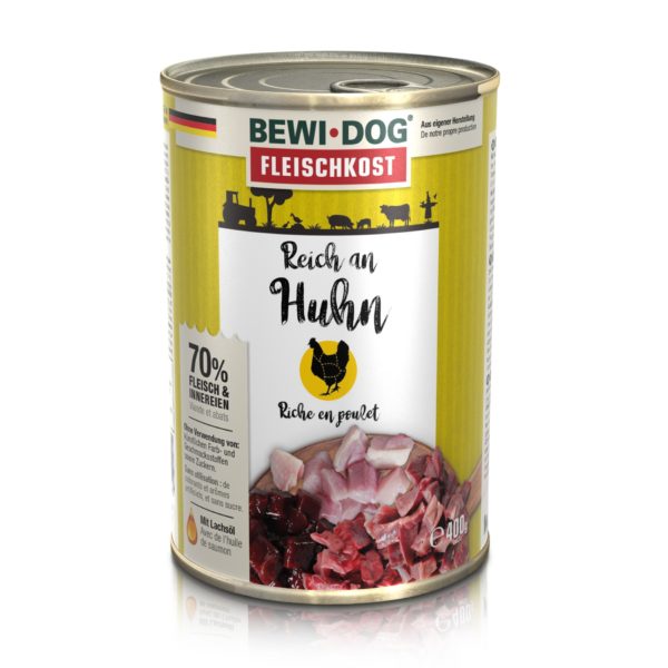 BEWI DOG  Fleischkost reich an Huhn