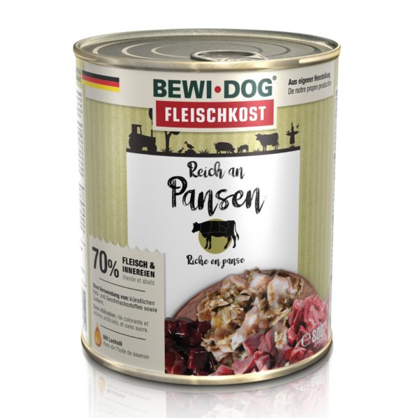BEWI DOG  Fleischkost reich an Pansen
