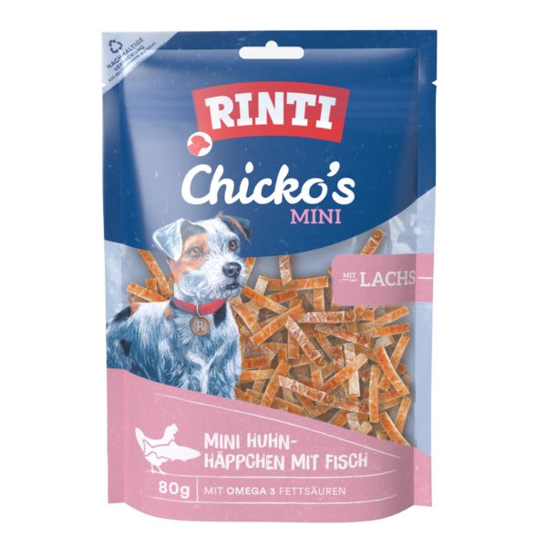 Rinti Chicko Mini Häppchen mit Lachs 80g