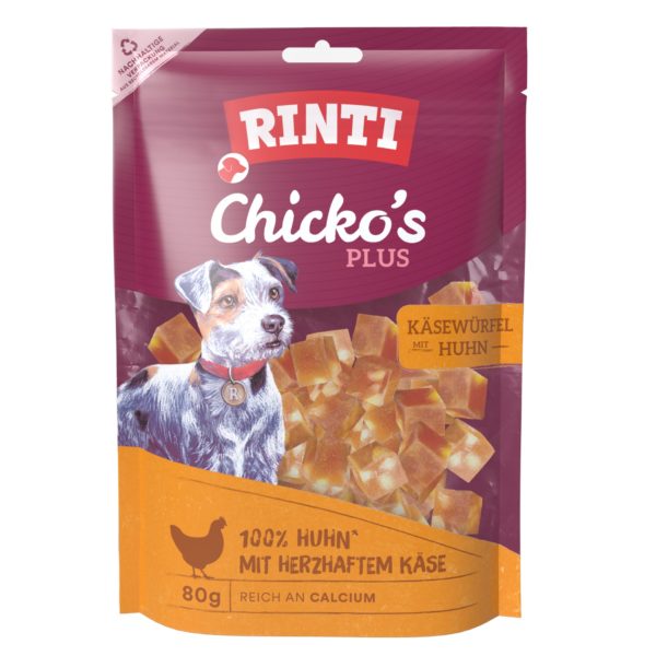 Rinti Chicko Plus Käsewürfel mit Huhn