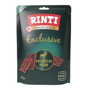 Rinti Singlefleisch Exclusive Hirsch pur 50g
