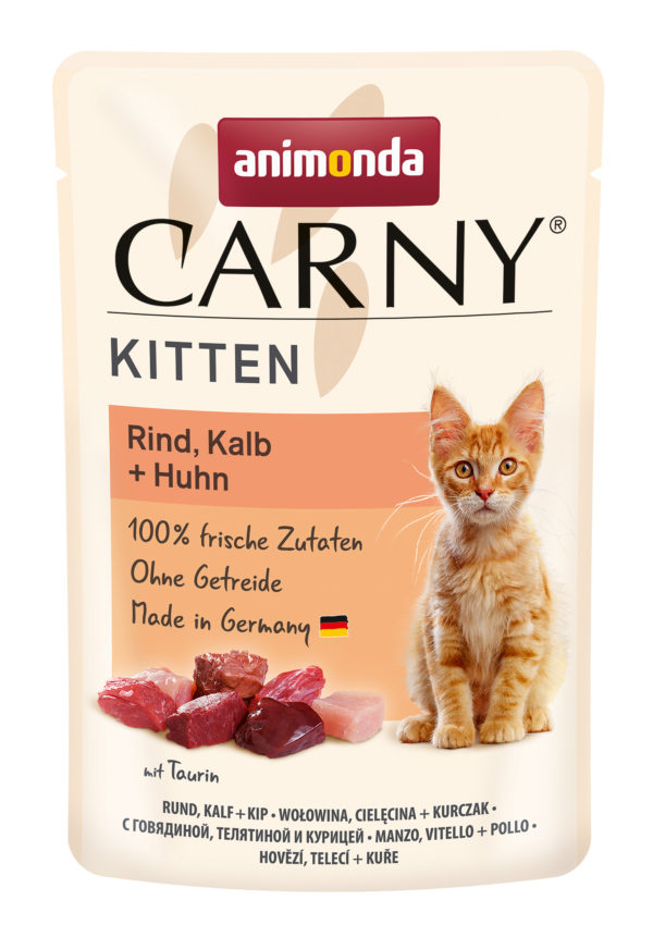 Animonda Carny Kitten Rind, Kalb + Huhn  85g