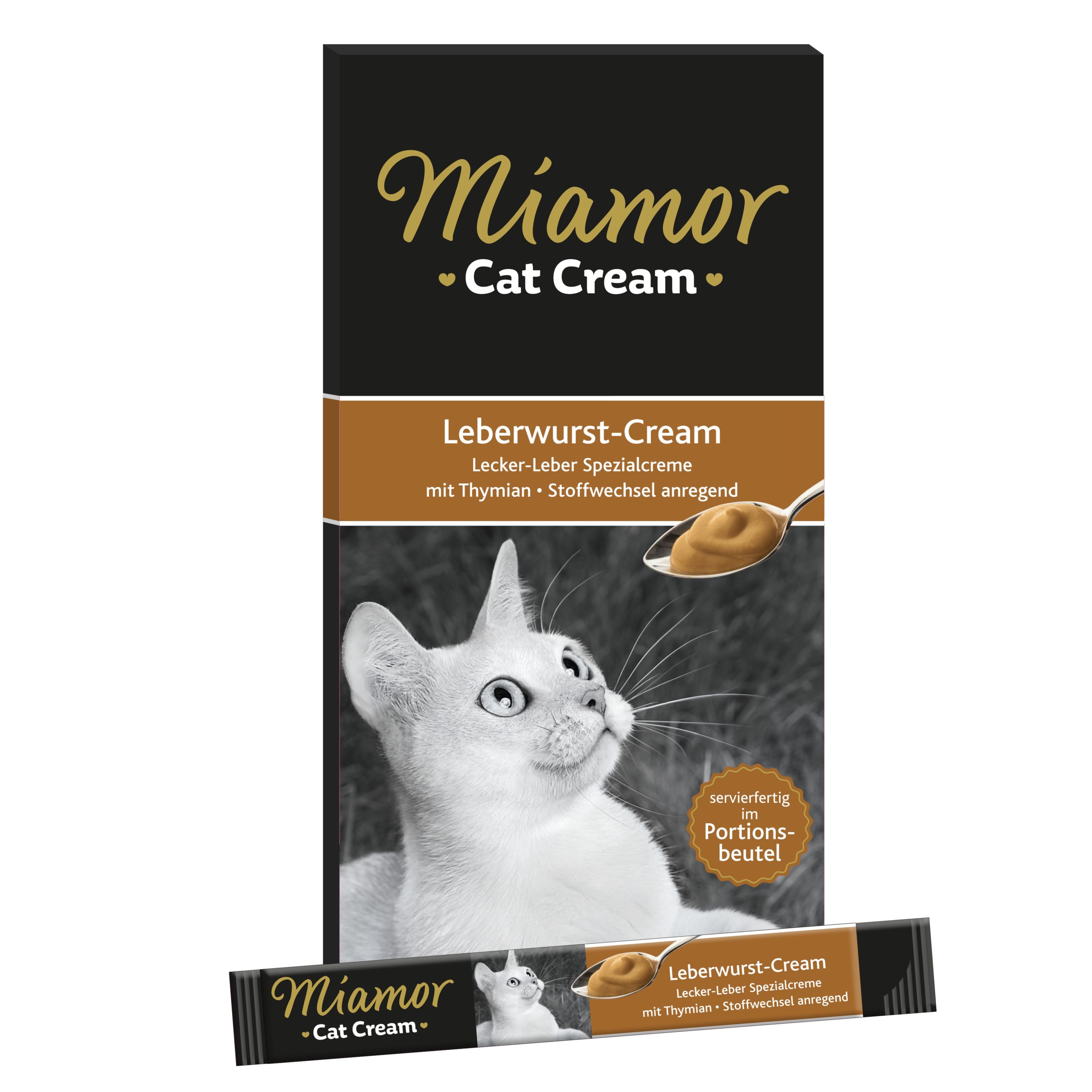 Miamor Cat Snack Leberwurst-Cream 6 x 15g