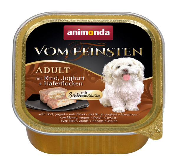 Animonda vom Feinsten Adult Schlemmerkern mit Rind + Joghurt + Haferflocken 150g