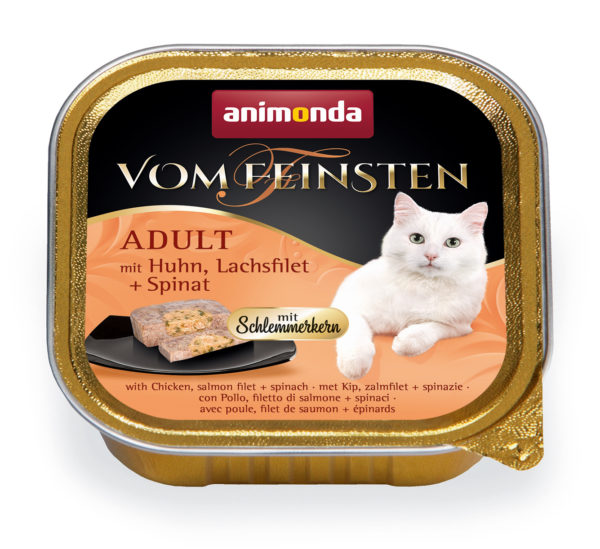 Animonda vom Feinsten Adult Schlemmerkern mit Huhn, Lachsfilet + Spinat 100g
