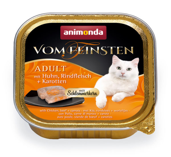 Animonda vom Feinsten Adult Schlemmerkern mit Huhn, Rindfleisch + Karotten 100g