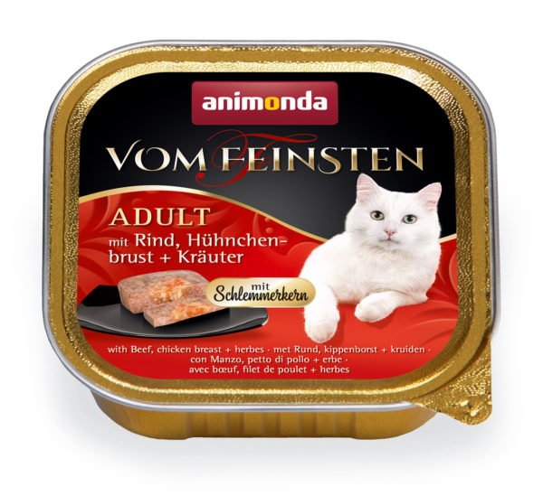 Animonda vom Feinsten Adult Schlemmerkern mit Rind, Hühnchenbrust + Kräutern 100g