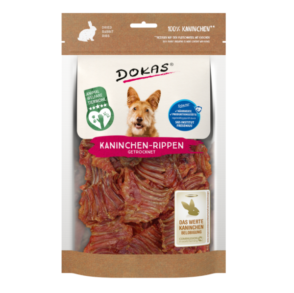 Dokas Kaninchen-Rippen getrocknet 100g