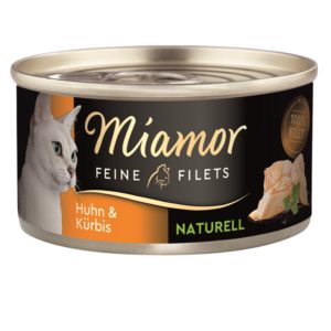 Miamor Feine Filets naturelle Huhn & Kürbis 80g