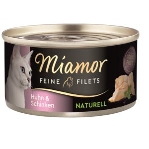 Miamor Feine Filets naturelle Huhn & Schinken 80g