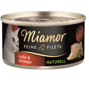 Miamor Feine Filets naturelle Huhn & Shrimps 80g