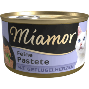 Miamor Pastete mit Geflügelherzen 85g