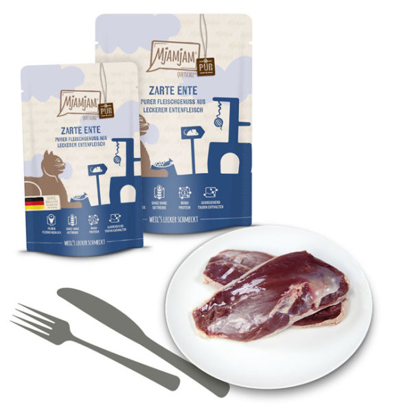 Mjamjam - Quetschie Purer Fleischgenuss - zarte Ente pur – Bild 2