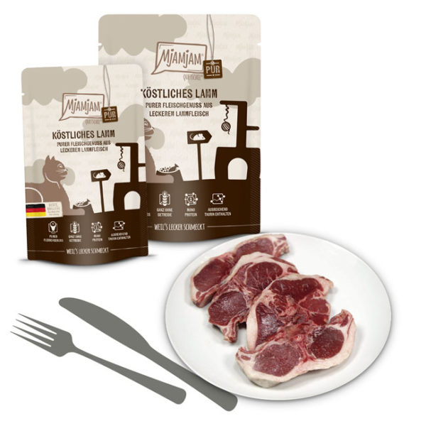 Mjamjam - Purer Fleischgenuss - Quetschie köstliches Lamm pur – Bild 2