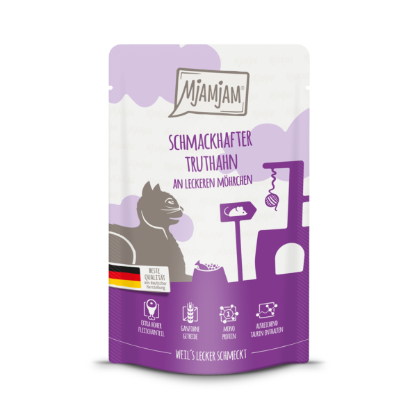 Mjamjam - Quetschie schmackhafter Truthahn an leckeren Möhrchen
