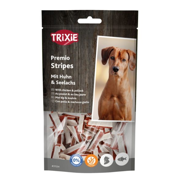 Trixie Stripes mit Huhn & Seelachs – Bild 2