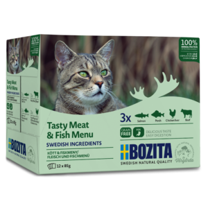 Bozita Fisch & Fleisch-Menü Häppchen in Gelee 12x85g