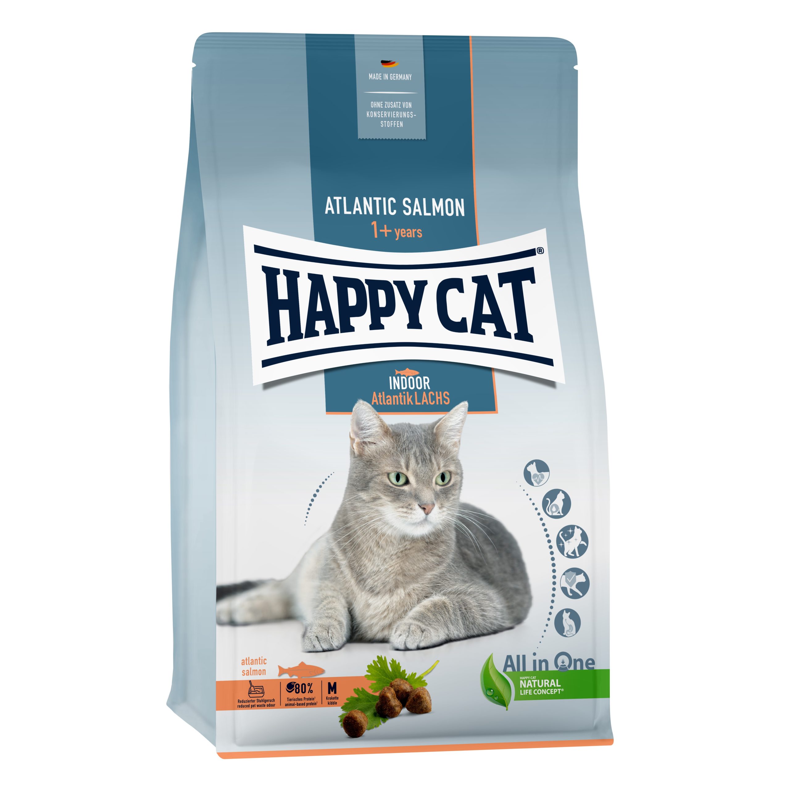 Happy Cat Adult Indoor Atlantik-Lachs
