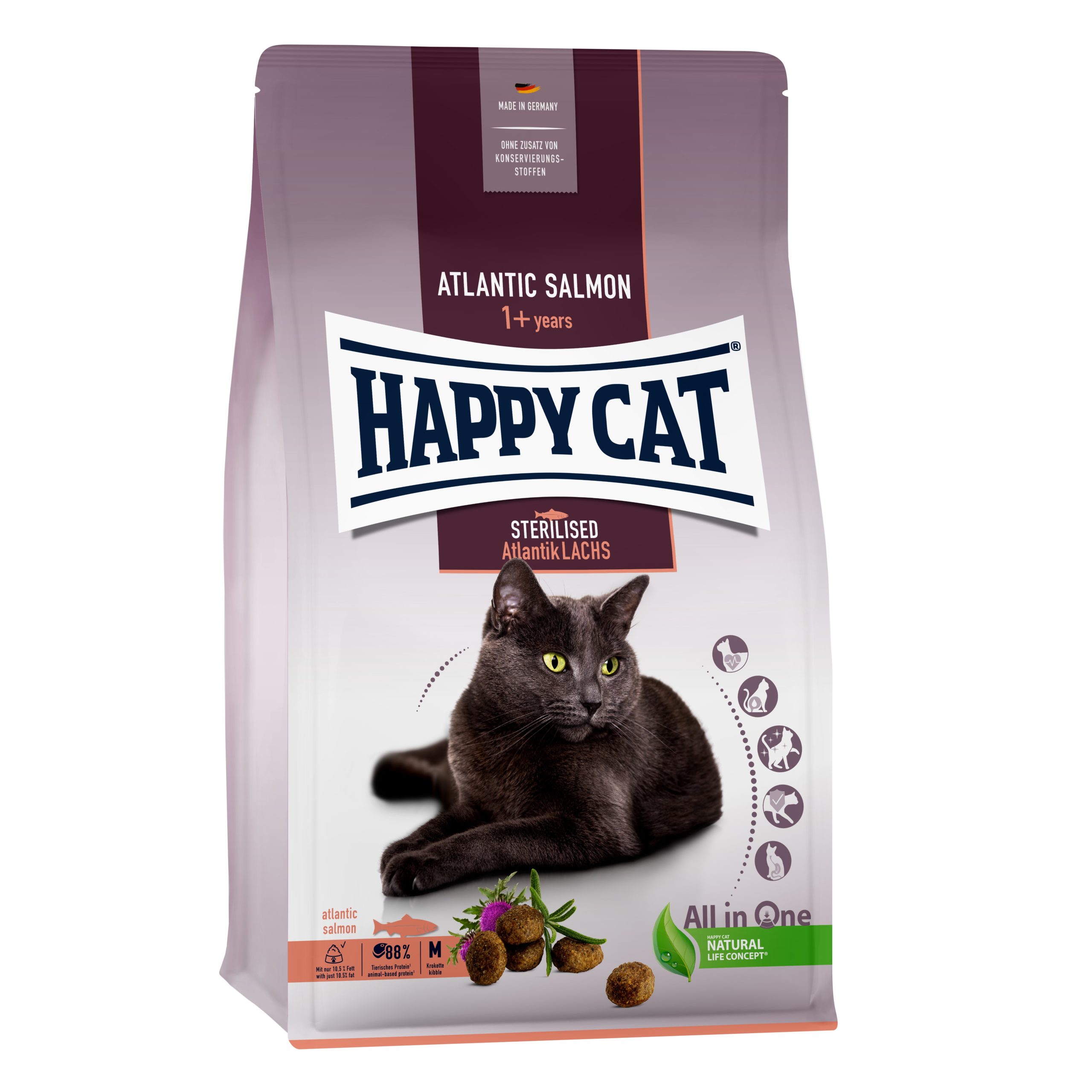 Happy Cat Adult Sterilised Atlantik-Lachs