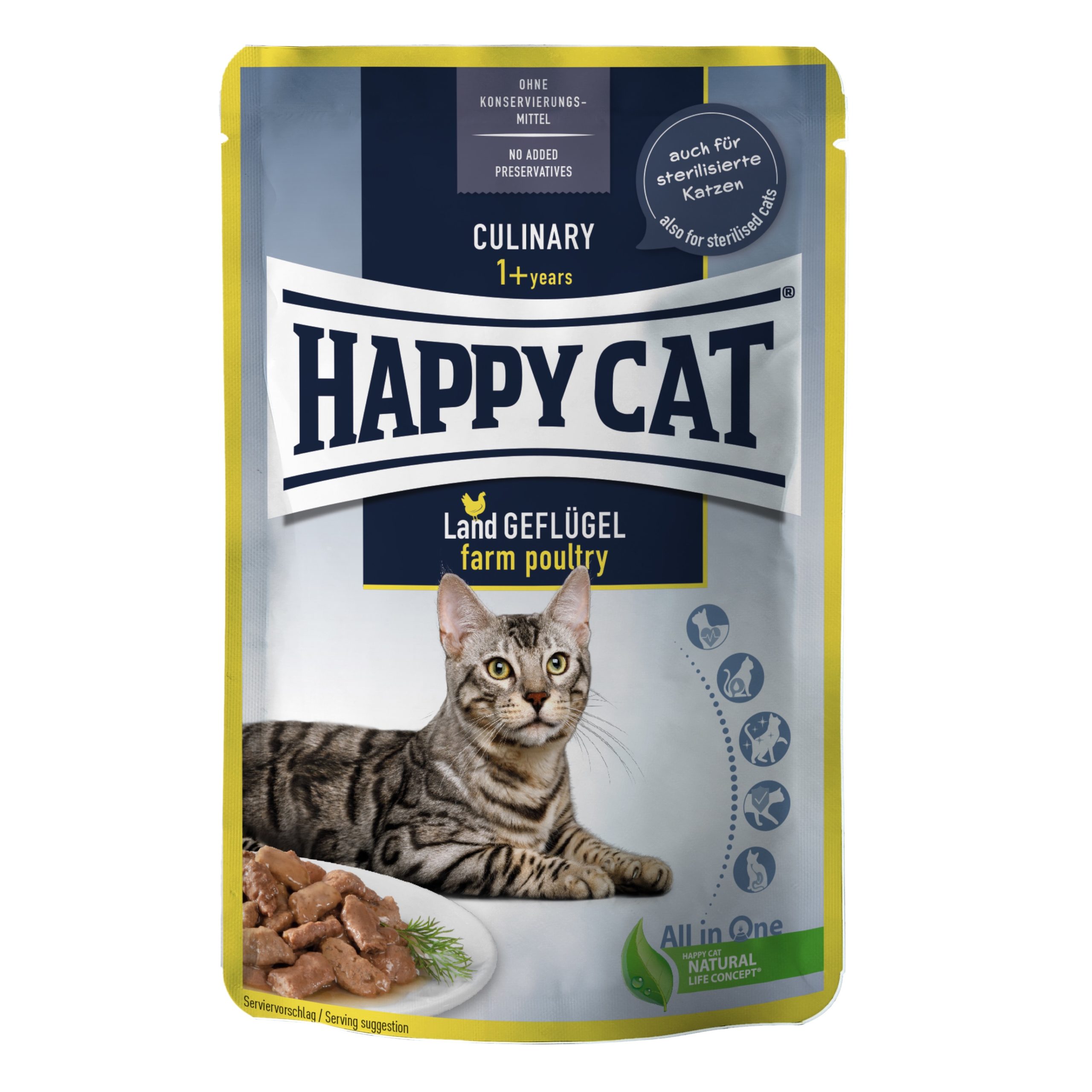Happy Cat Meat in Sauce Culinary Land-Geflügel