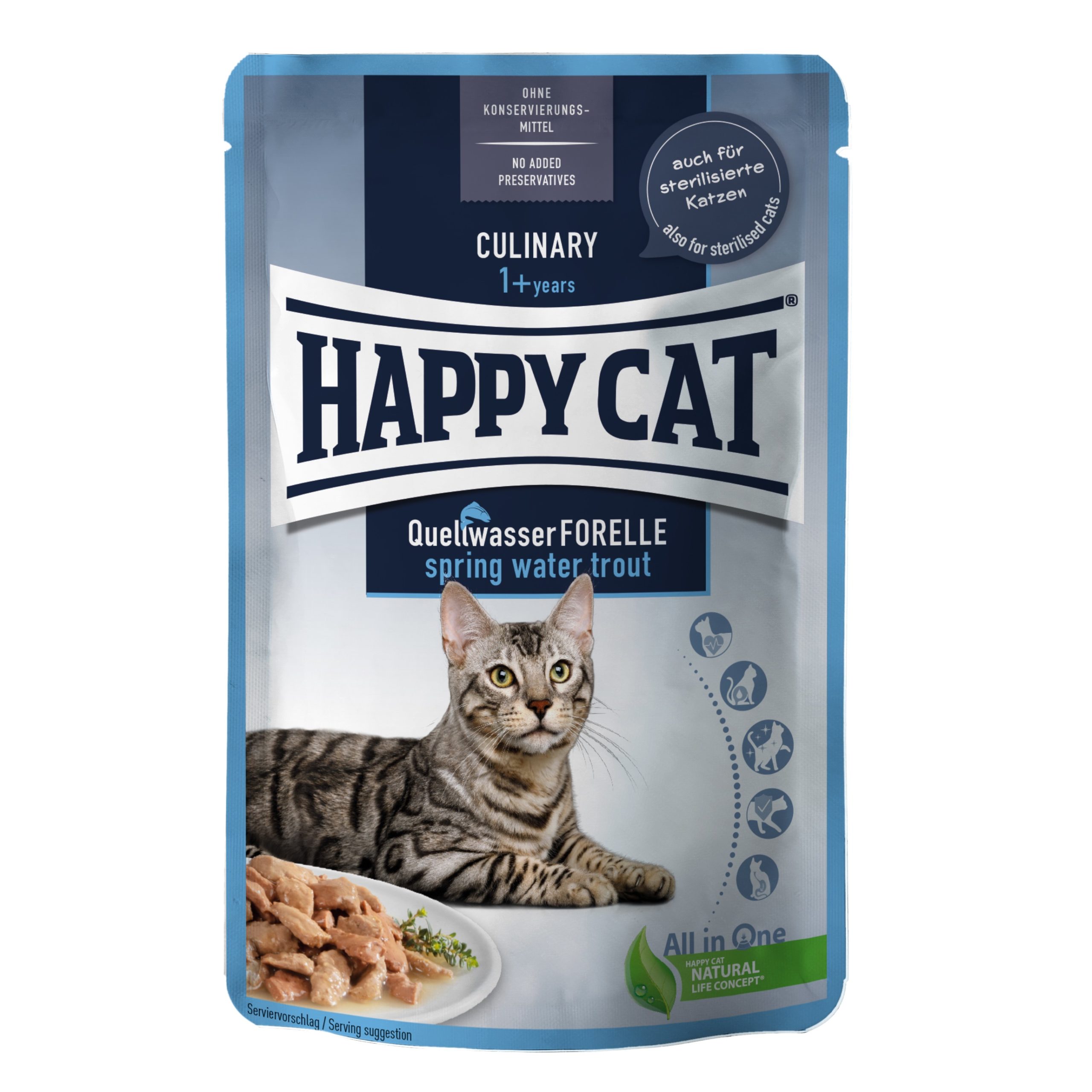 Happy Cat Meat in Sauce Culinary Quellwasser-Forelle