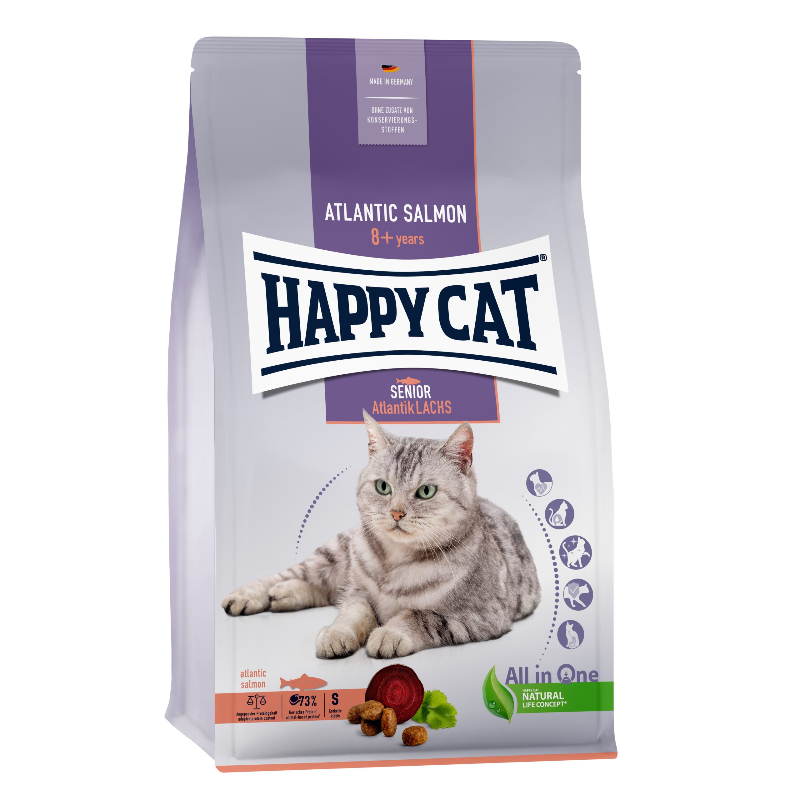 Happy Cat Senior Atlantik-Lachs