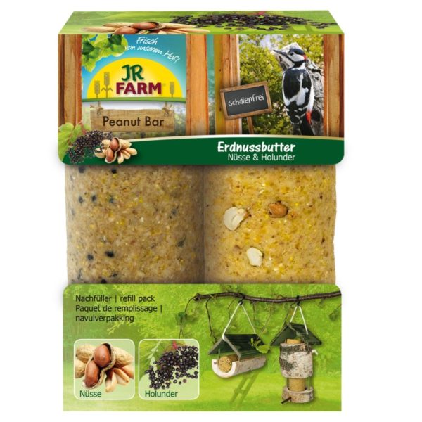 JR-Farm Peanut Bar 2er Pack Nüsse 6 Holunder 700g