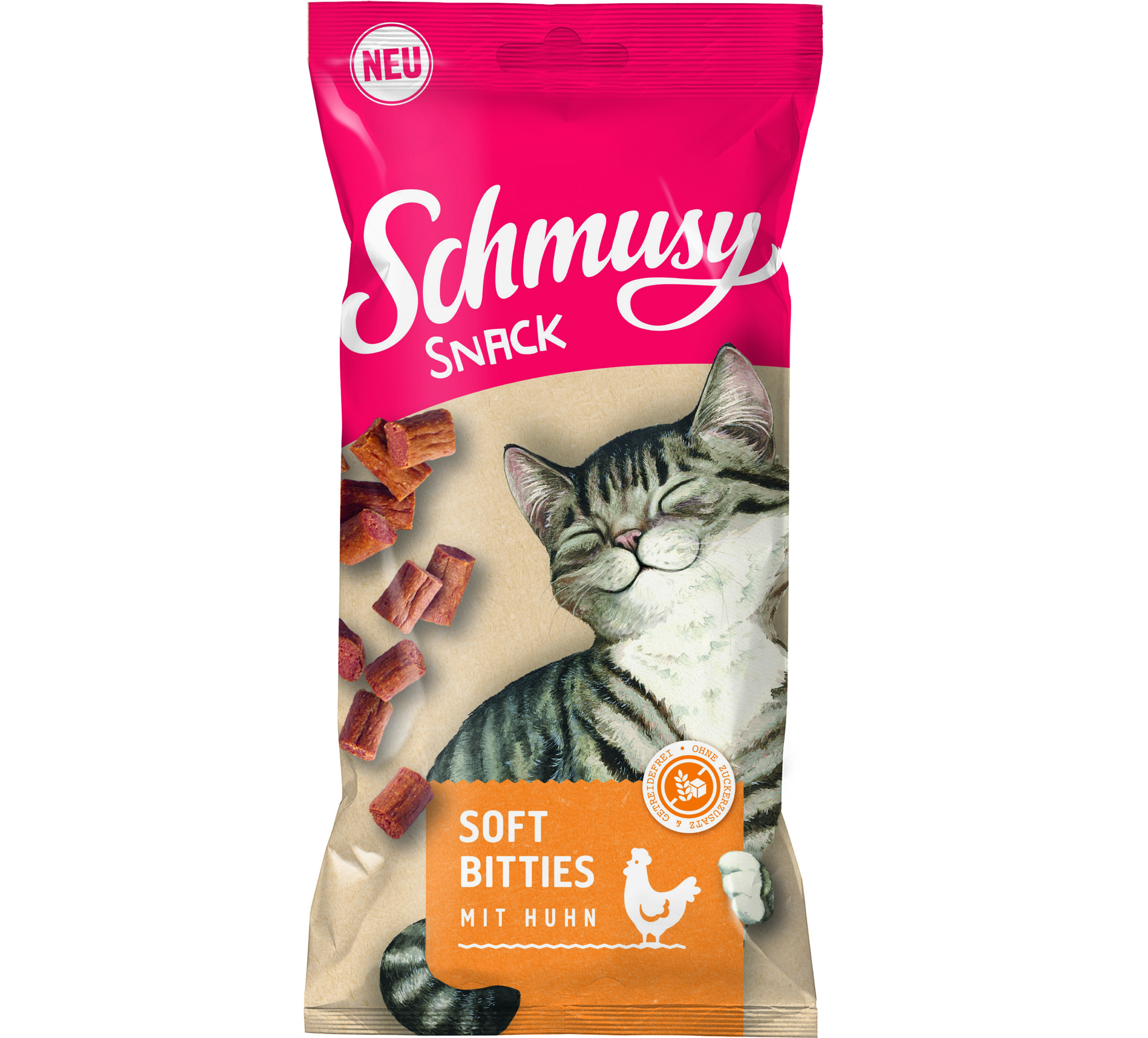 SCHMUSY Snack - Soft Bitties mit Huhn 60g