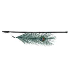 Trixie Spielangel mit Pfauenfeder