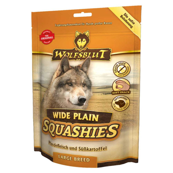 Wolfsblut Squashies Wide Plain Large Breed - Pferdefleisch & Süßkartoffel 300g