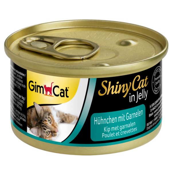 GimCat - ShinyCat in Jelly Hühnchen mit Garnelen, 70 g