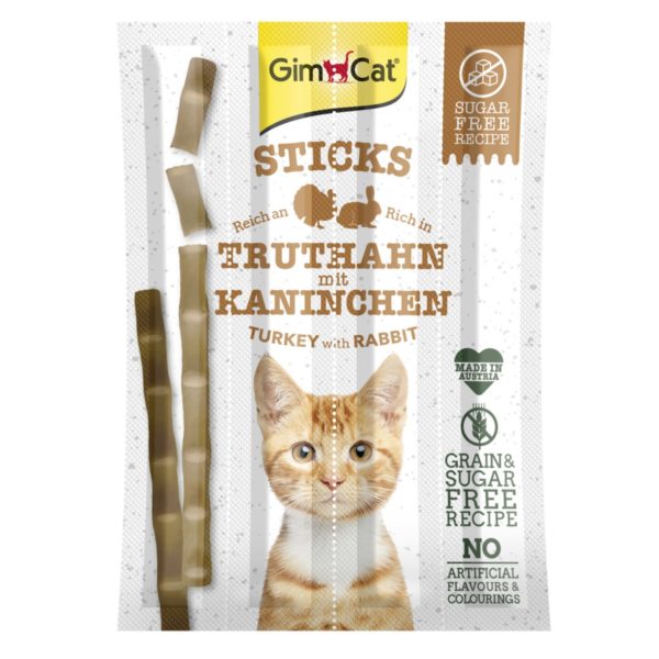 GimCat - Sticks Truthahn & Kaninchen 30g