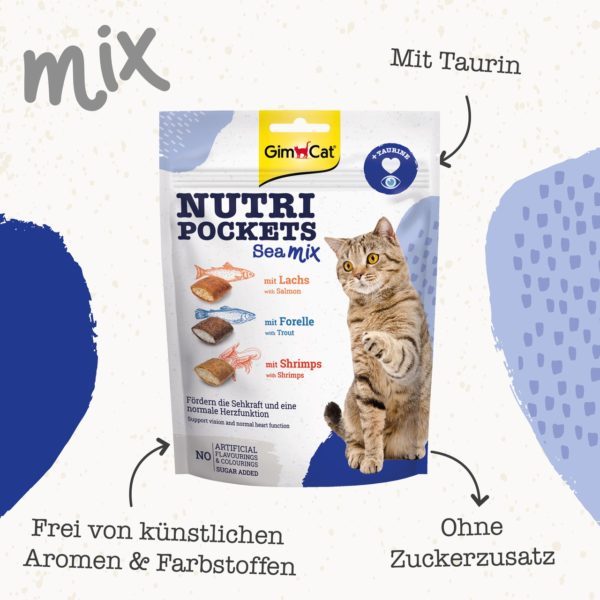 GimCat - Nutri Pockets Sea Mix 150 g – Bild 3