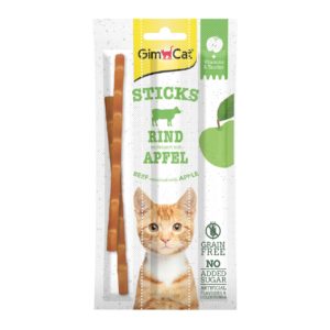 GimCat - Superfood Duo-Sticks mit Rind & Apfelgeschmack 3 Stück