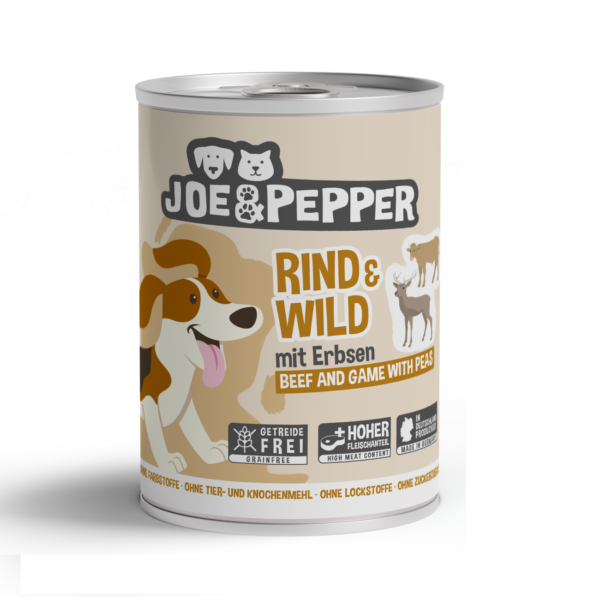 Joe & Pepper Dog - Rind & Wild mit Erbsen