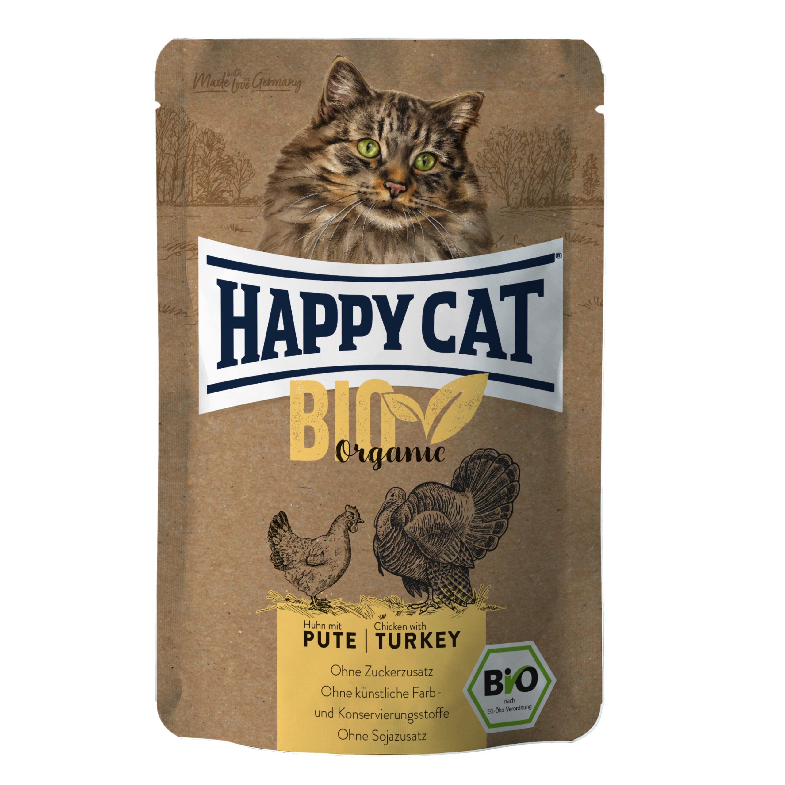 Happy Cat Bio Huhn mit Pute