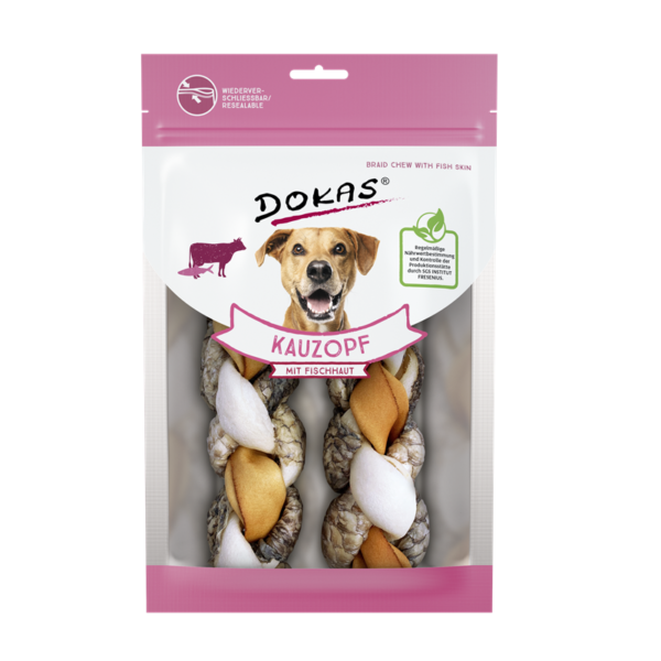 Dokas Kauzopf mit Fischhaut 2 Stück 120g