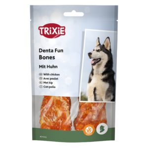 Trixie Denta Fun Chicken Chewing Bone, verpackt 2x60 g