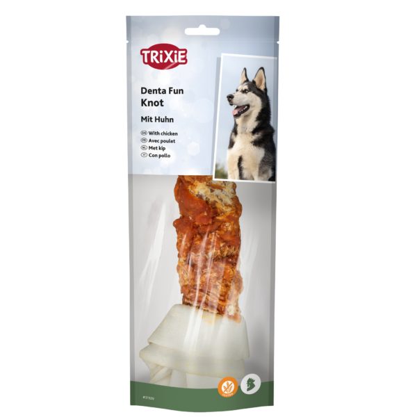 Trixie Denta Fun Knotted Chewing Bone Chicken, verpackt – Bild 7