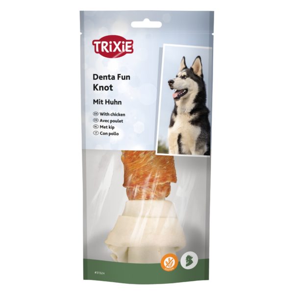 Trixie Denta Fun Knotted Chewing Bone Chicken, verpackt – Bild 6