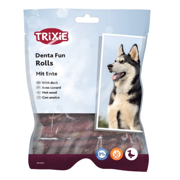 Trixie Denta Fun Rolls mit Ente