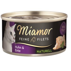 Miamor Feine Filets Naturell Huhn & Ente 80g