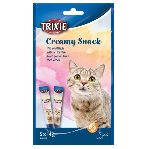 Trixie Creamy Snacks mit Weißfisch 5x14 g