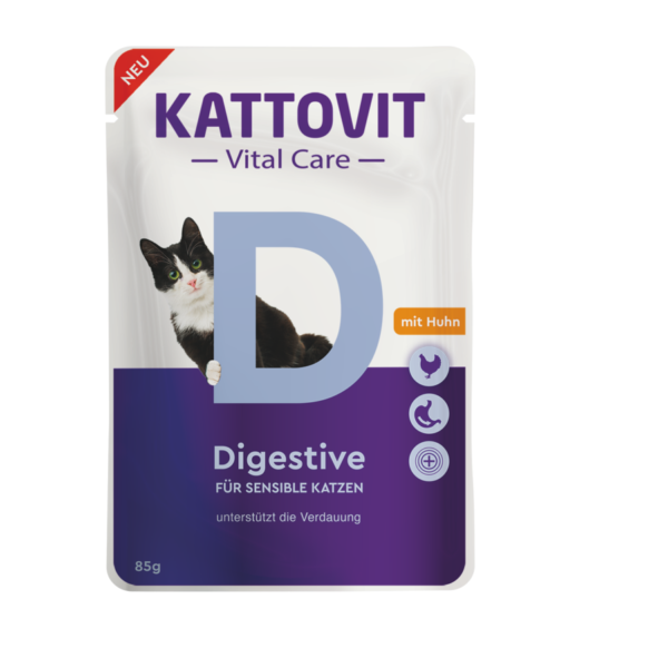 Kattovit Vital Care Digestive mit Huhn 85 g Frischebeutel