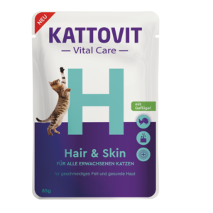 Kattovit Vital Care Hair & Skin mit Geflügel 85 g Frischebeutel