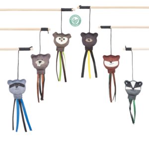 Trixie Spielangel mit Waldtiermotiven 40cm