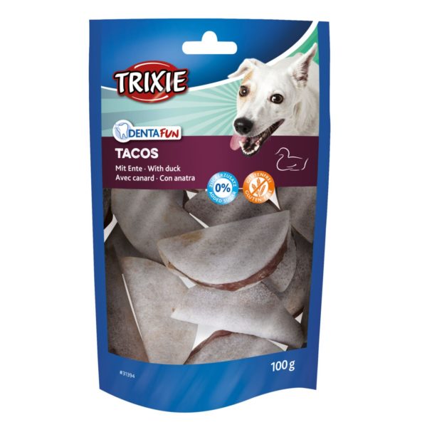 Trixie Denta Fun Duck Tacos, verpackt 100g