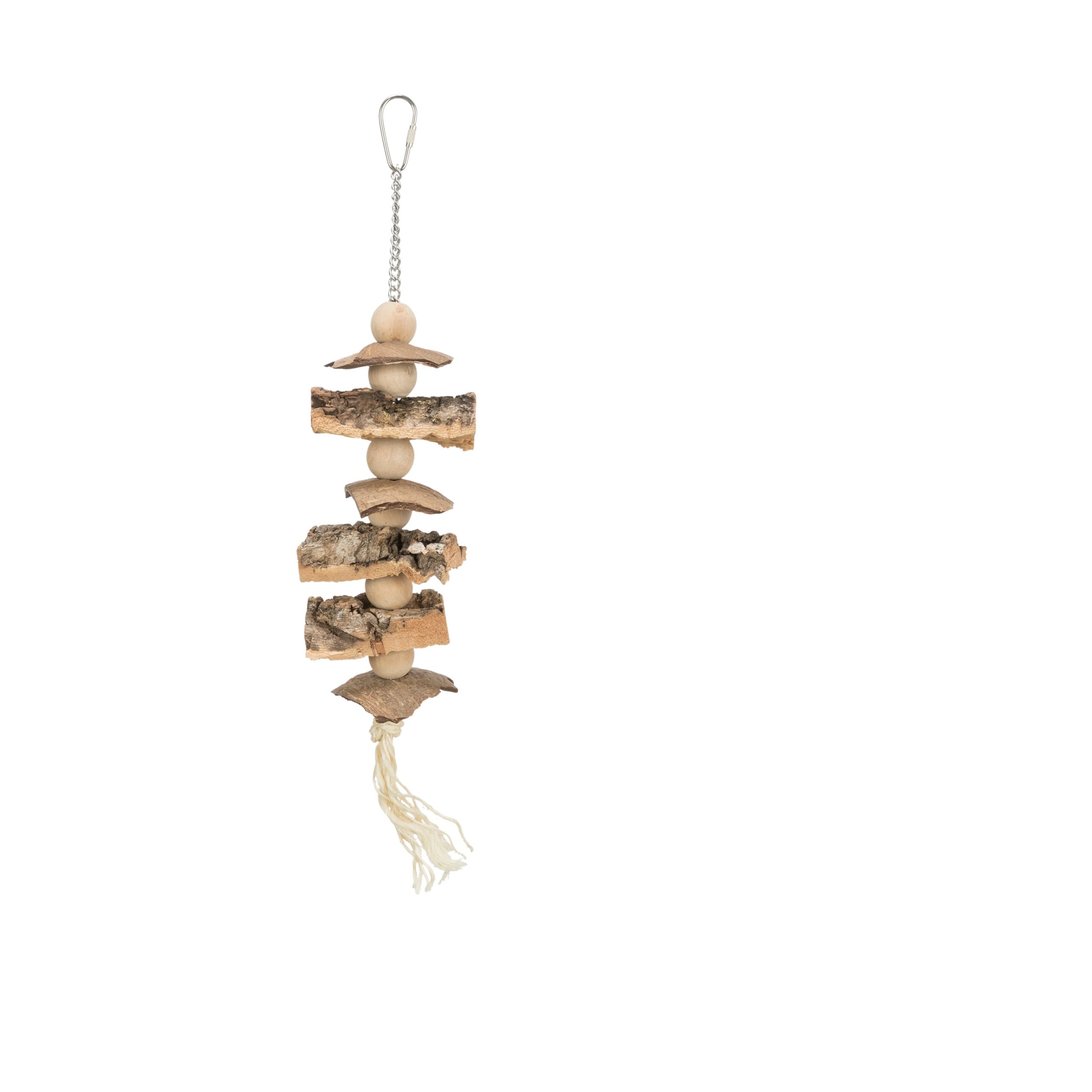 Trixie Naturspielzeug Kork/Holz für Großsittiche Wellensittiche 37 cm
